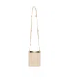 Jil Sander Logo-print Leather Crossbody Bag In Nude