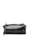 Jil Sander Logo-print Leather Tote Bag In Black