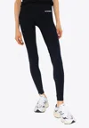 Jil Sander Ankle-length Black Sport Pants With High Waist In Black