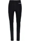 Jil Sander Black Leggings With Printed Waistband In Black