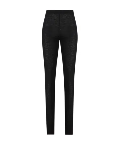 Jil Sander Logo-print Leggings In Black