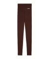 Jil Sander Logo-print Leggings In Brown