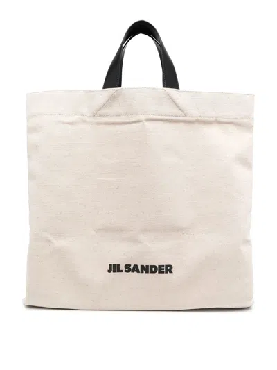 Jil Sander Tote Bag In Neutrals