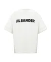 Jil Sander Logo T-shirt By . The Brand Presents A Minimalist Style That Is Appreciated Wor In White