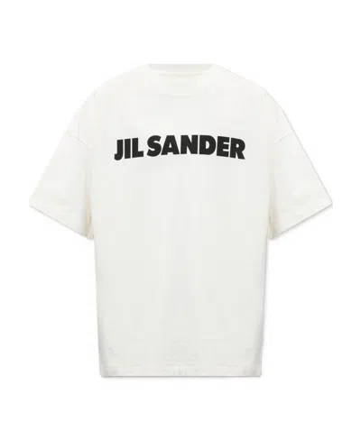 JIL SANDER JIL SANDER LOGO PRINTED CREWNECK T-SHIRT