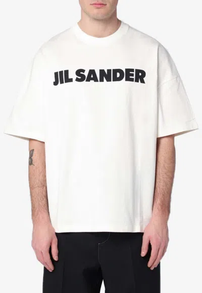 JIL SANDER LOGO PRINT OVERSIZED T-SHIRT