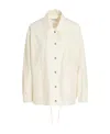 Jil Sander Logo-print Shirt Jacket In White
