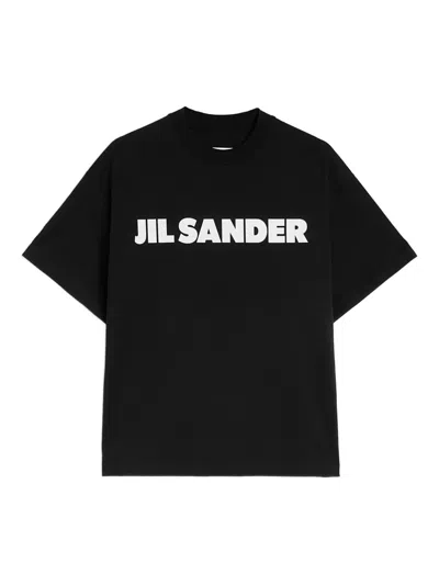 Jil Sander Logo-print Short-sleeve T-shirt In Black