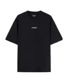 Jil Sander Technical Fabric Crew-neck T-shirt In Black