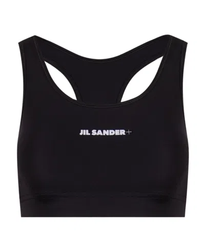 Jil Sander Logo-print Sports Bra In Black