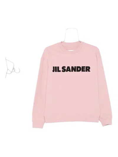 Jil Sander Logo-print Sweatshirt In Pink