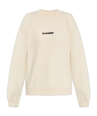 JIL SANDER JIL SANDER LOGO PRINTED CREWNECK SWEATSHIRT