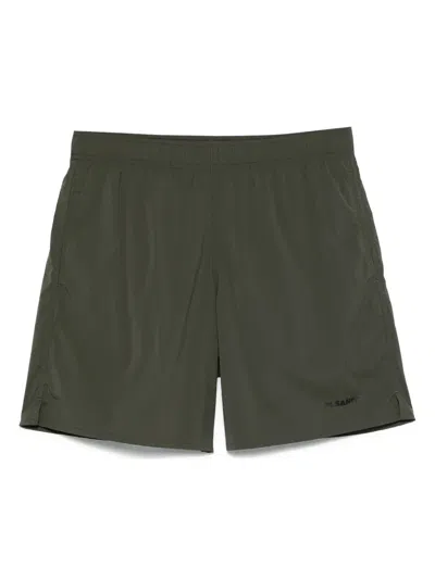 JIL SANDER LOGO-PRINT SWIM SHORTS