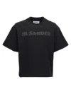 Jil Sander Logo Print T-shirt In Black