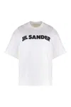 Jil Sander Relaxed-fit Cotton T-shirt With Bold Logo In White
