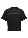 Jil Sander Cotton Jersey T-shirt With Logo In Black