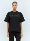 Jil Sander Cotton Jersey T-shirt With Logo In Black
