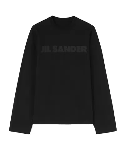 Jil Sander Logo-print T-shirt In Black