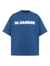 Jil Sander Crew Neck T-shirt With Short Sleeves In Blue