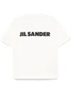 Jil Sander Oversized Crew Neck Cotton T-shirt In Neutrals
