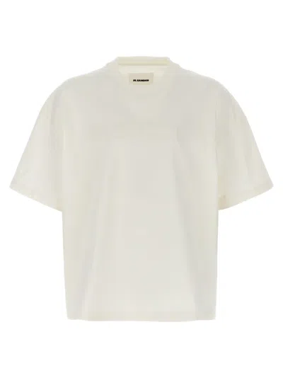 Jil Sander Boxy Fit Cotton Jersey T-shirt In White