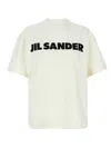 Jil Sander Logo Print T-shirt In White