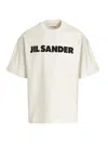 Jil Sander Logo T-shirt By . The Brand Presents A Minimalist Style That Is Appreciated Wor In White