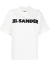 Jil Sander Oversized Crew Neck Cotton T-shirt In White