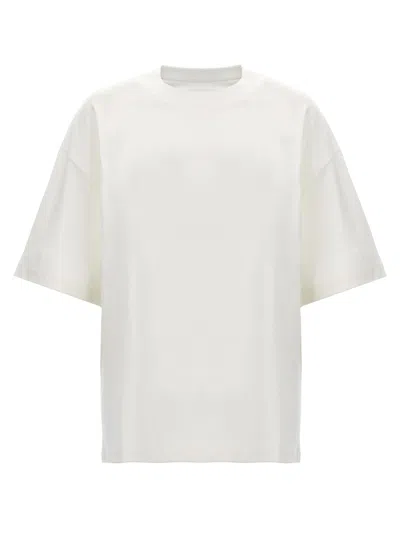 Jil Sander Crew Neck Logo Print T-shirt In White