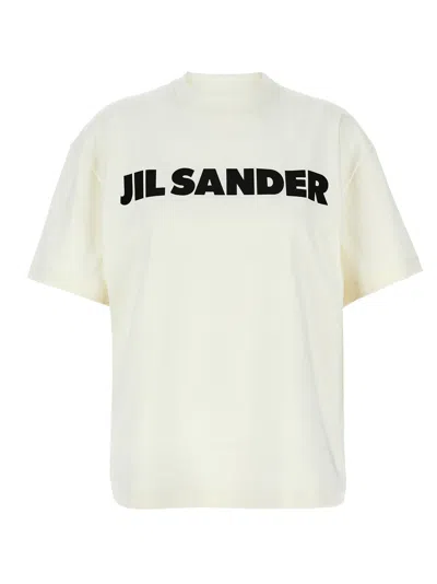 JIL SANDER JIL SANDER LOGO PRINT T SHIRT