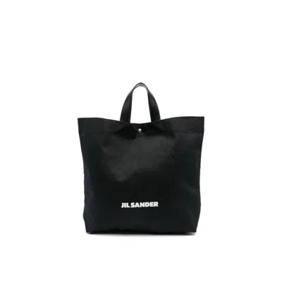 JIL SANDER JIL SANDER LOGO-PRINT TOTE BAG