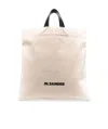 Jil Sander Man Handbag Ivory Size - Textile Fibers, Soft Leather In Nude