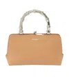 Jil Sander Goji Mini Bamboo Tote In Nude