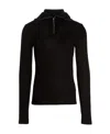 Jil Sander Logo-print Zip-detail Sweatshirt In Black