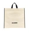 Jil Sander Square Border Tote Bag In Nude