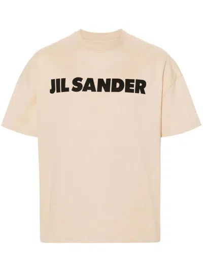 JIL SANDER JIL SANDER LOGO PRINTED CREWNECK T-SHIRT