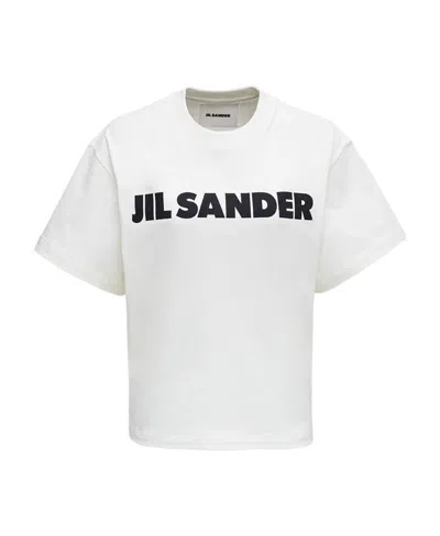 JIL SANDER JIL SANDER LOGO PRINTED CREWNECK T-SHIRT