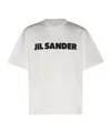 Jil Sander Logo T-shirt By . The Brand Presents A Minimalist Style That Is Appreciated Wor In White