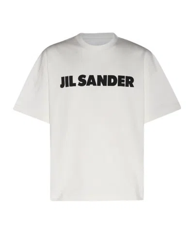 Jil Sander Logo-printed Crewneck T-shirt In White