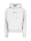 JIL SANDER JIL SANDER+ LOGO PRINTED DRAWSTRING HOODIE