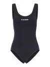 Jil Sander + Logo Printed One-piece Swimsuit In Multi