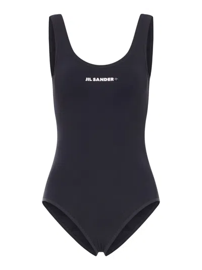 Jil Sander + Logo Printed One-piece Swimsuit In Multi