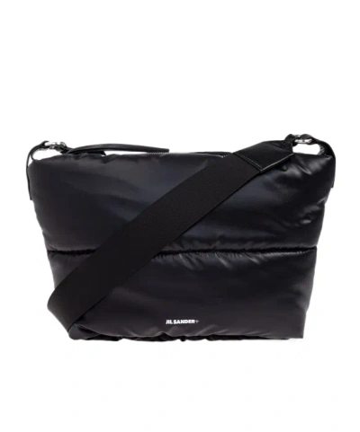 Jil Sander Padded Shoulder Bag In Black