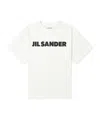 Jil Sander Logo T-shirt By . The Brand Presents A Minimalist Style That Is Appreciated Wor In White