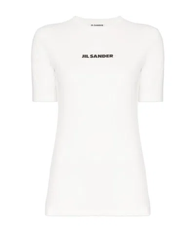 Jil Sander T-shirt With Logo Print In White
