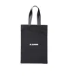 Jil Sander Book Logo-print Tote Bag In Black