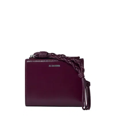 JIL SANDER JIL SANDER LOGO PRINTED ZIPPED WALLET