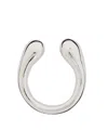 Jil Sander Logo Ring In White
