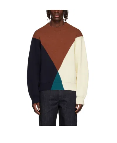 Jil Sander Logo Round Neck Knitted Pullover In 972 - Miscellaneous