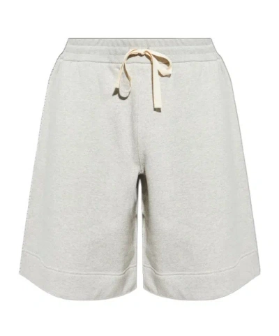 Jil Sander Logo Shorts In White